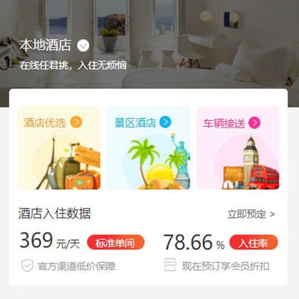 九龙坡同城酒店优选小程序商城制作